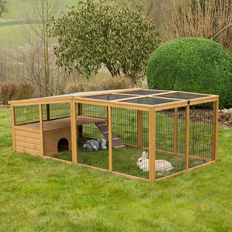 Kerbl Pet Free-Range Enclosure with Plastic Roof & Escape Barrier - Image 3